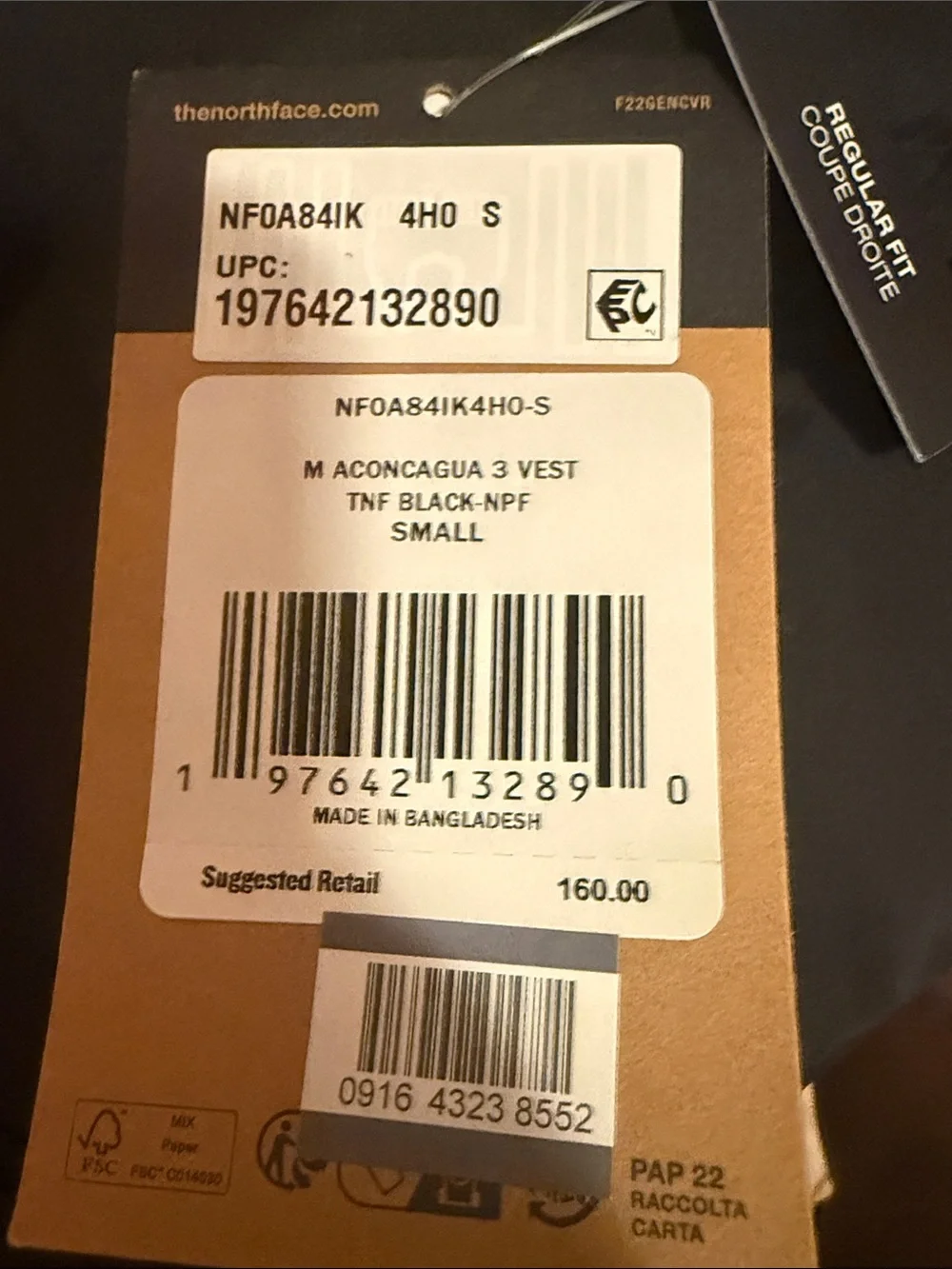 The North Face Men’s Black Nuptse Down Vest